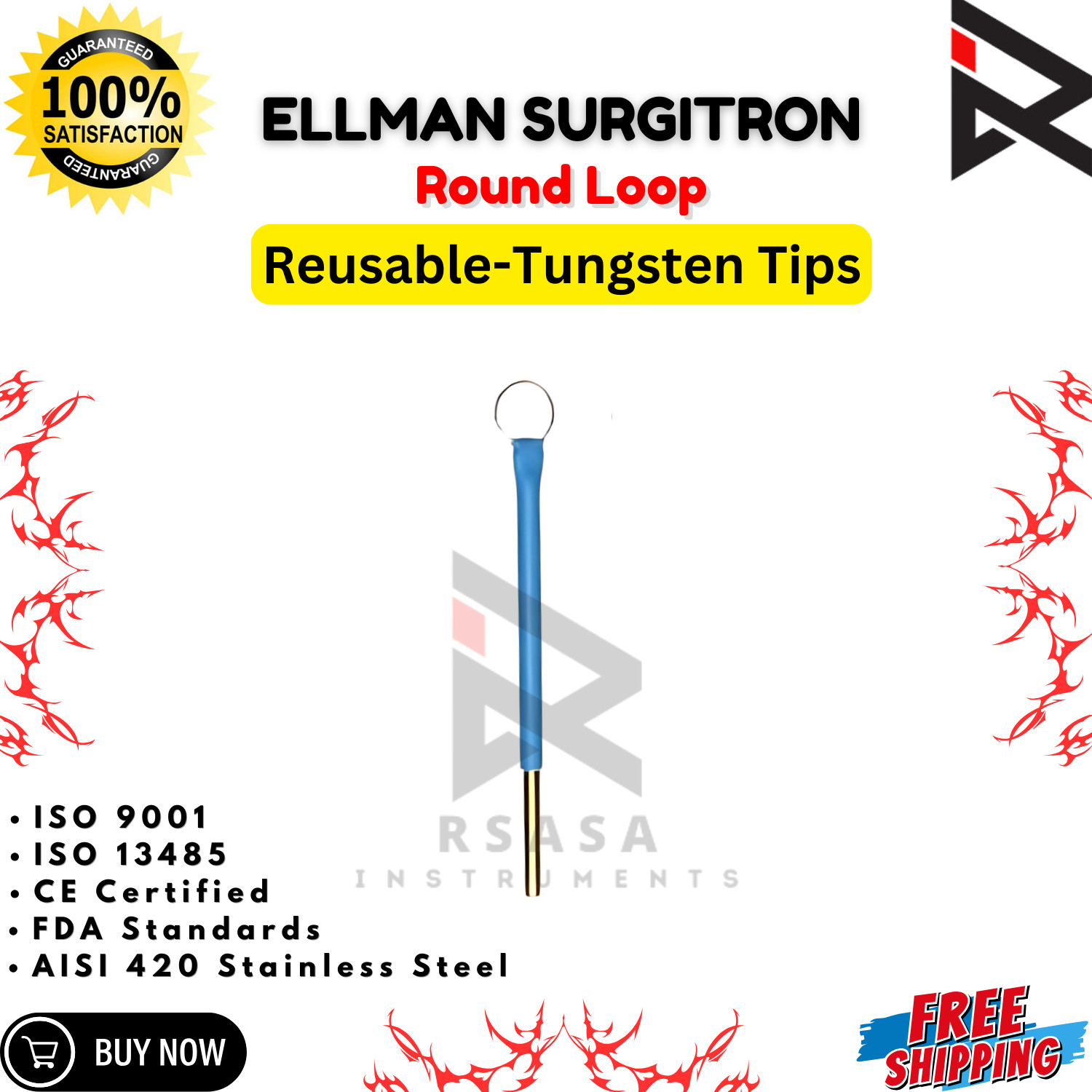 Ellman Standard electrode set- S10B 7Pcs New CE