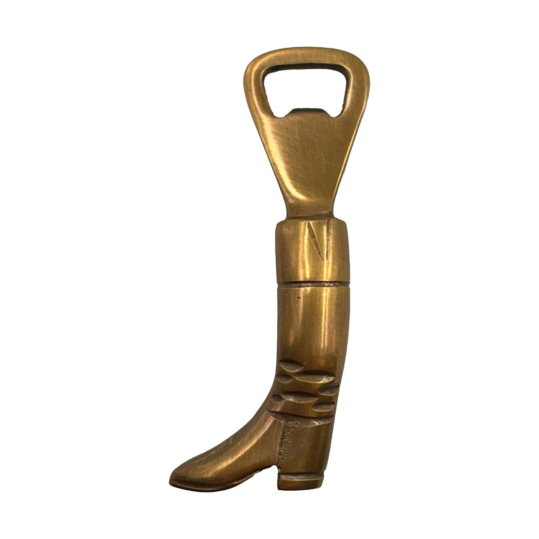 Schooner Bay Co. Riding Boot Bottle Opener, Antiqued Brass