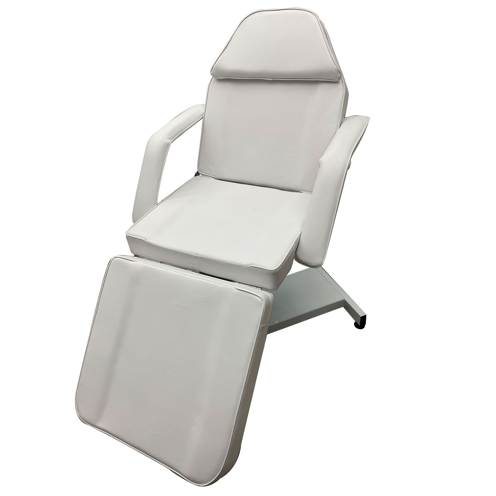 Adjustable White Beauty Care Bed Folding Barber Chair Salon Spa Massage Bed