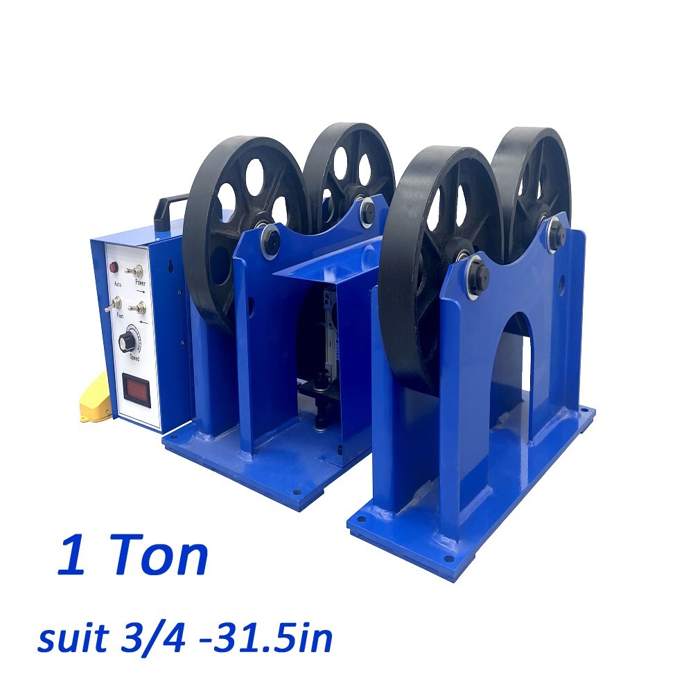 1 Ton Welding Tank Turning Rolls Cutting Positioner Iron Wheel Suit 3/4 -31.5in
