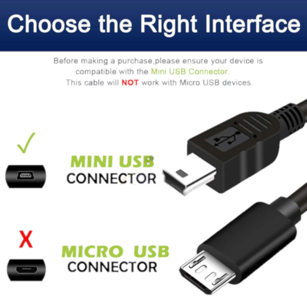 USB Digital Camera Cable for Nikon D40 D40X D50 D60 D70