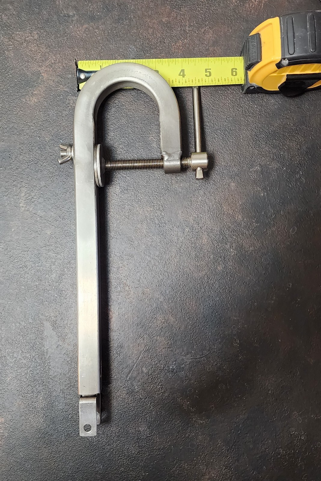 Universal Stainless Steel mount for sonar transducer, Strong and Solid.
