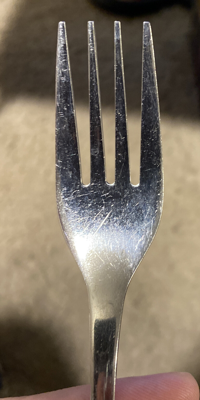 Disney MICKEY MOUSE Stainless Pierced 18/8 Glossy Silverware Flatware Fork