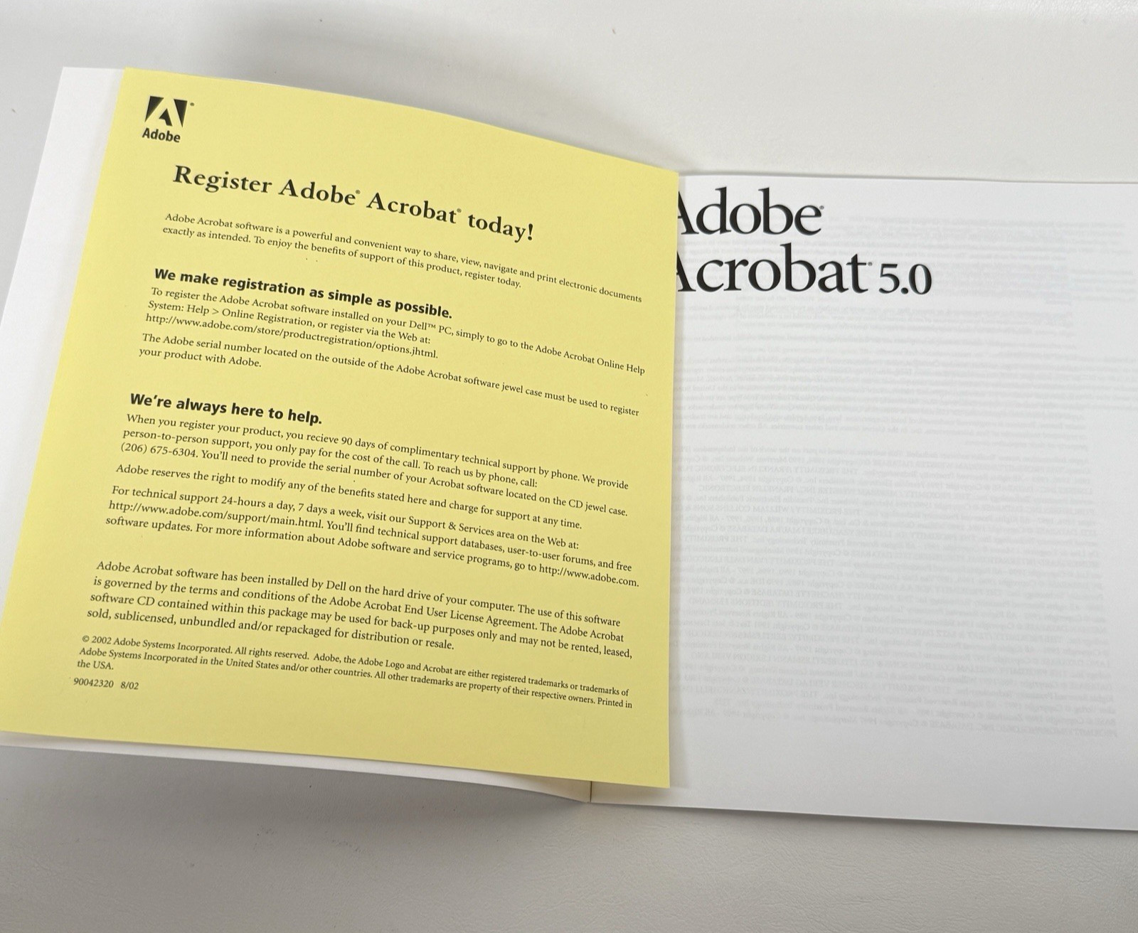 Adobe Acrobat 5.0 for Windows (New - Sealed) with Booklet
