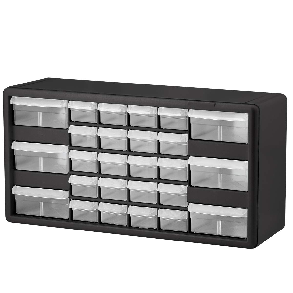 26-Drawer Plastic Drawer Storage Cabinet for Garage Organization, Bead Organi...