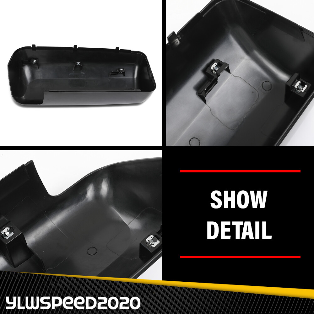 Fits Peterbilt 579 Black Driver & Passenger Side Replacement Door Mirror Covers
