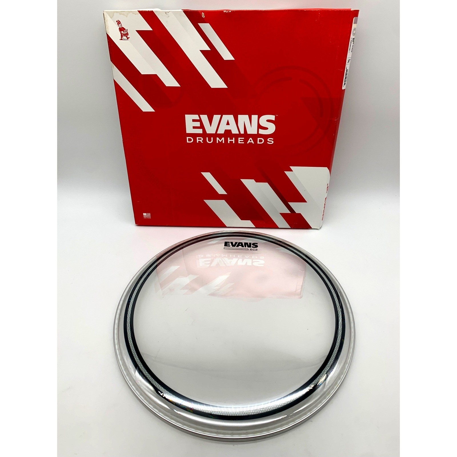 Evans EC2S Clear 14" Tom Batter Drum Head 2-Ply SST TT14EC2S Open Box