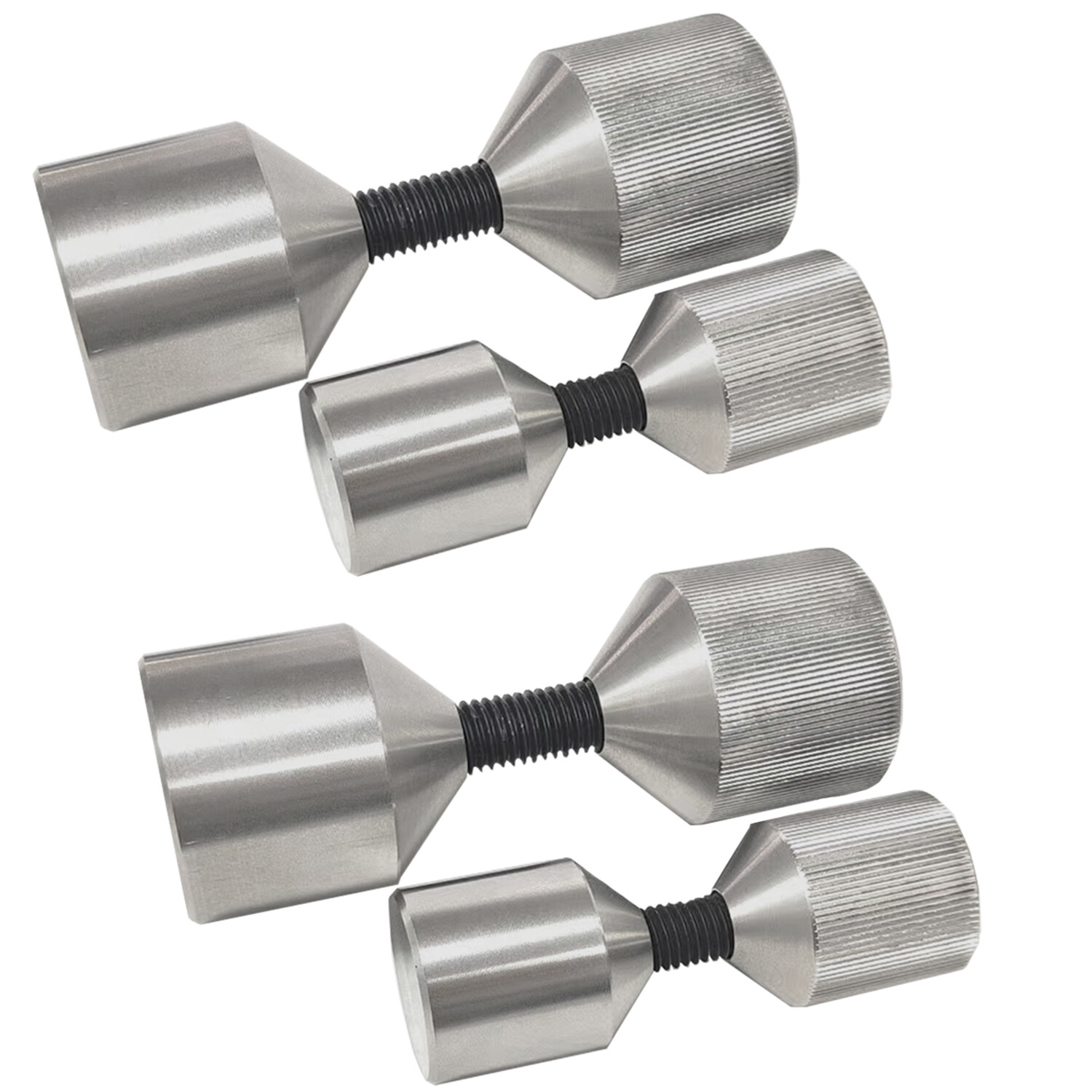 Set of 4 Flange 2 Two Hole Pin Pins Stainless Steel for 1-1/8" 1-5/8" Diameter