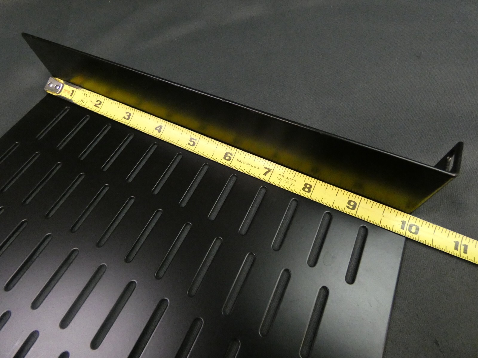 1U 19" L x 10" D Vented Rack Shelf for Server or Pro Audio Rack