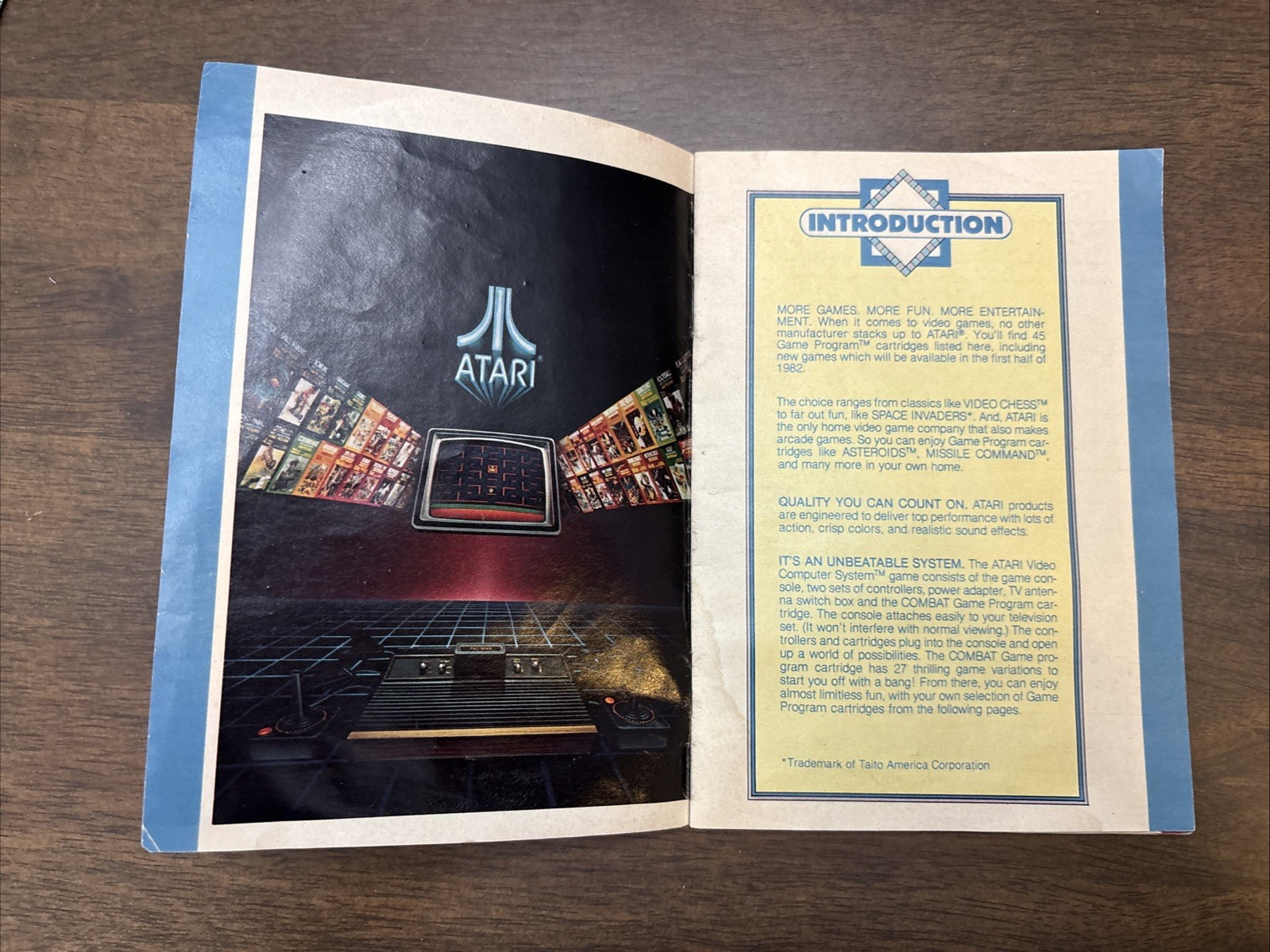 Vintage Atari 2600 Video Computer System Catalog 45 Game Program Cartridges 1981