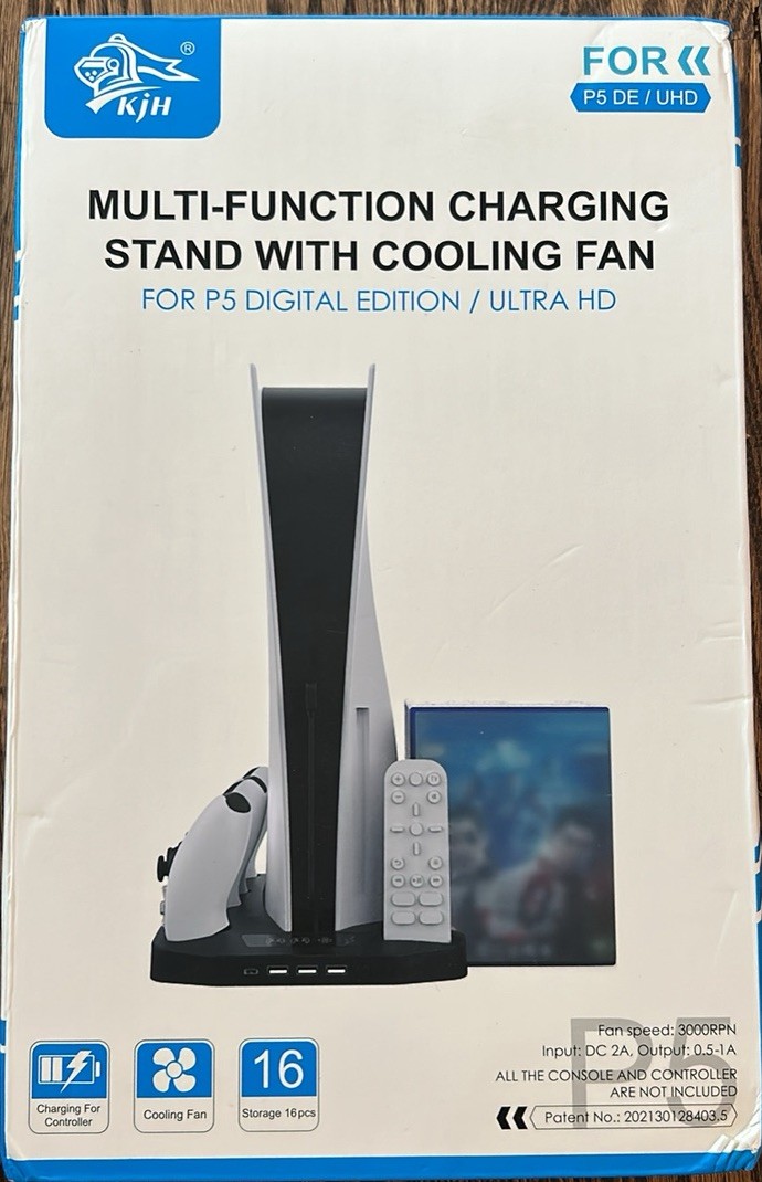 PS5 Charging Stand With Cooling Fan Multifunction NEW IN BOX