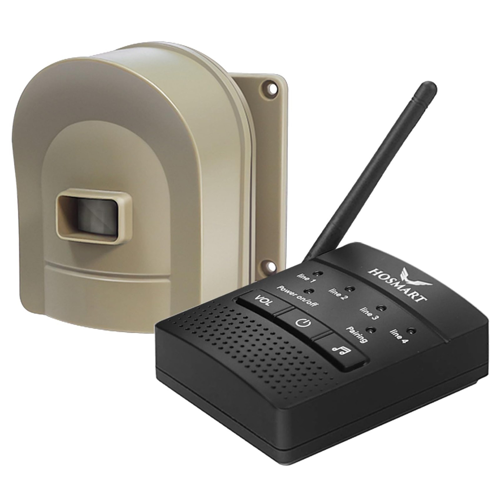 1/2 Mile Hosmart Driveway Alarm Wireless Sensor System 1 receiver & 1 sensor