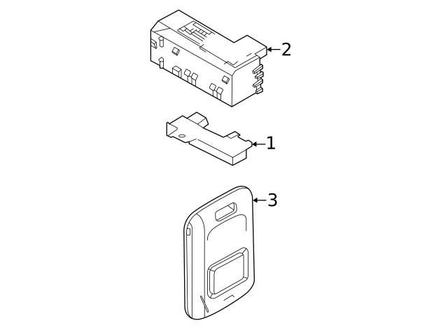 Genuine Ford Remote Start System Keyfob 1-Button JS7Z-15K601-C