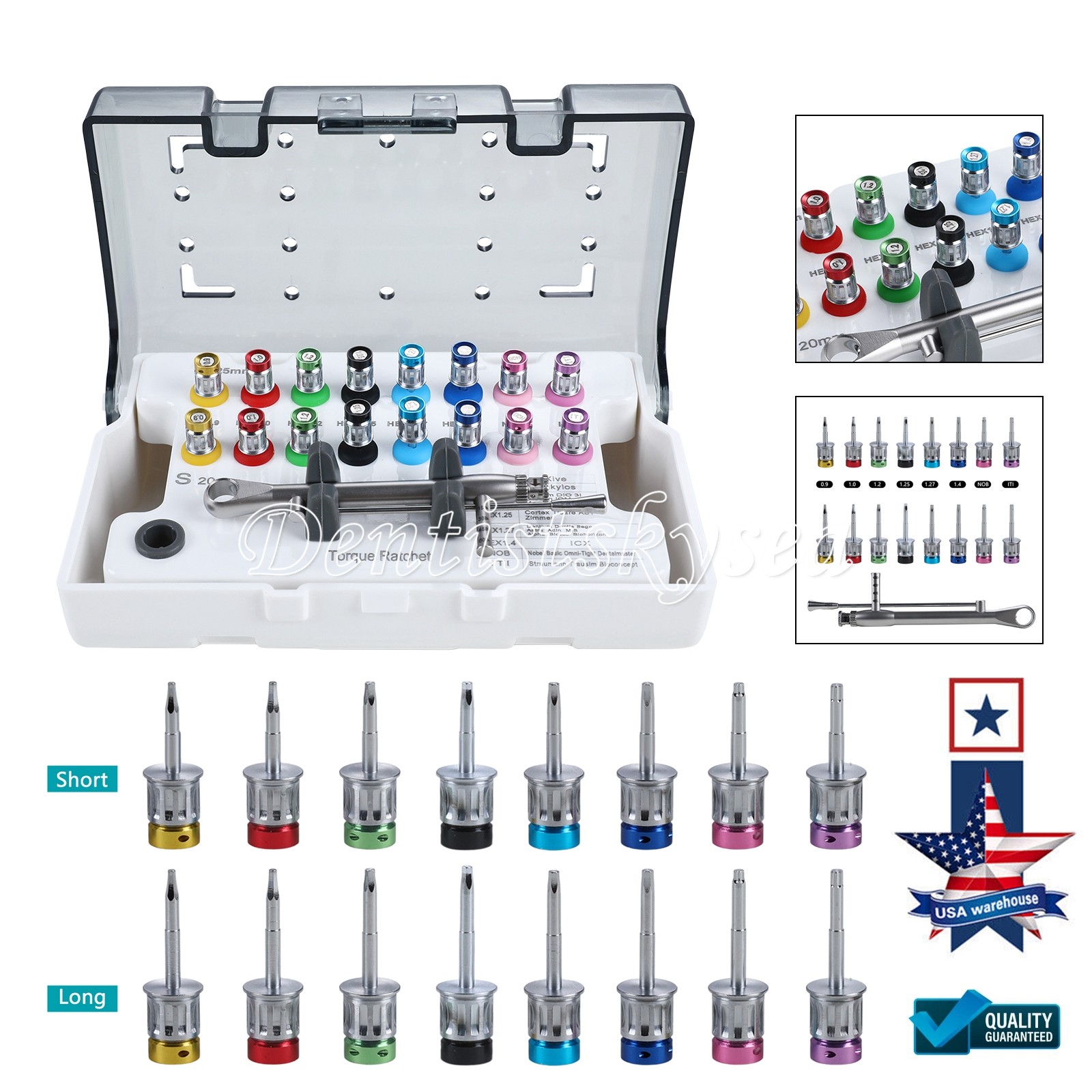 Implant Prosthetic Kit Torque Wrench Screw Drivers Remover Screw Driver
