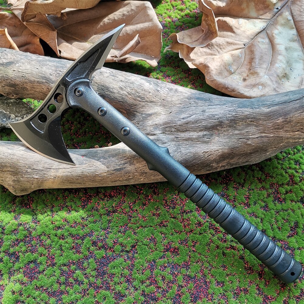 High hardness 57HRC stainless steel tactical axe, outdoor survival, hunting tool