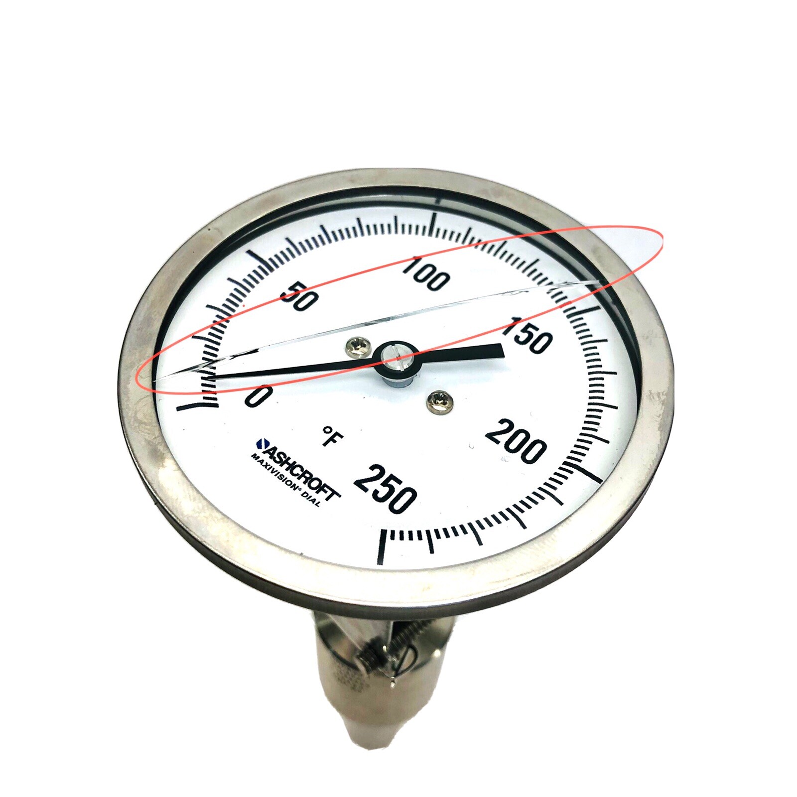 ASHCROFT DIAL THERMOMETER 0-250F