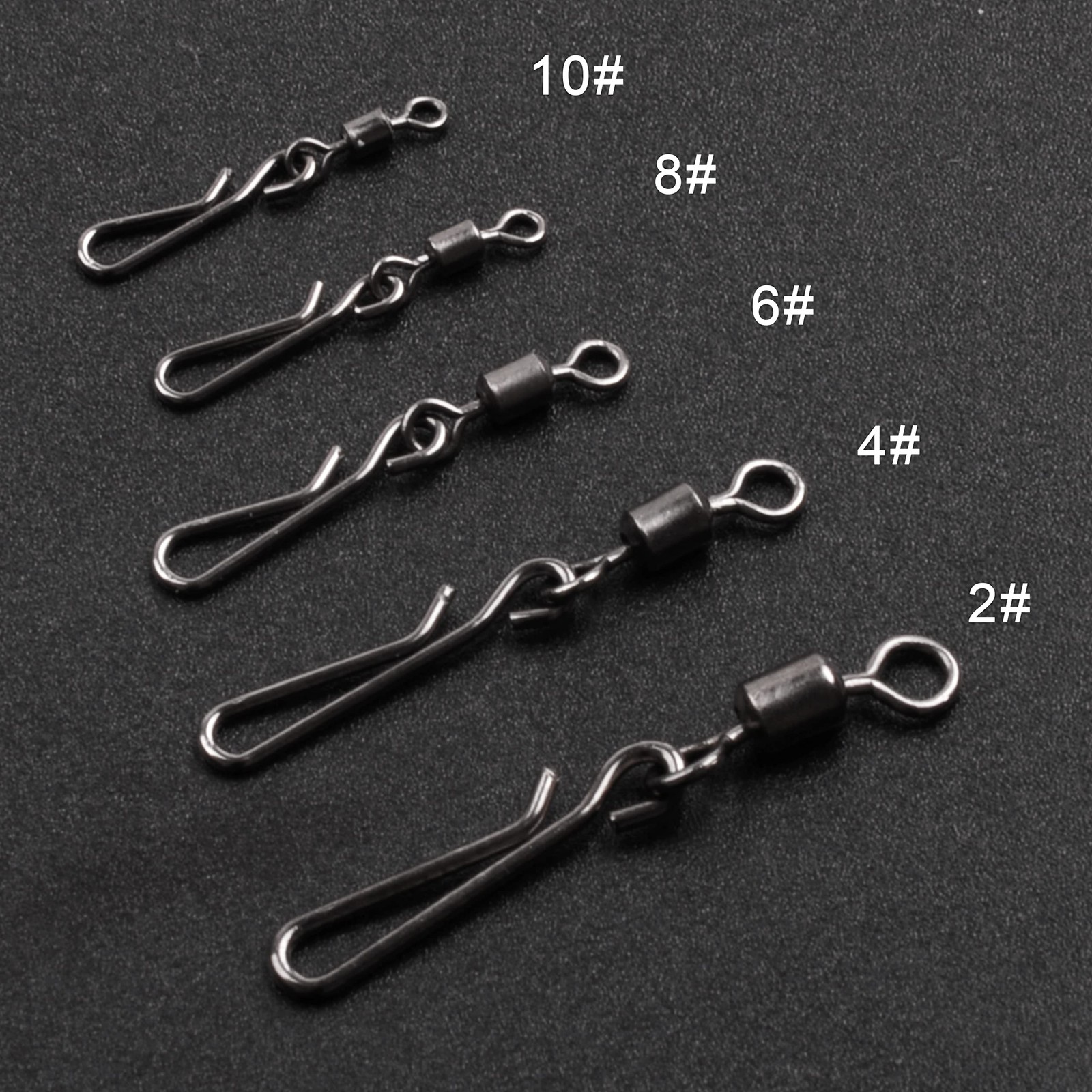 Fishing Barrel Snap Swivels Rolling High Strength Clip Saltwater Connector