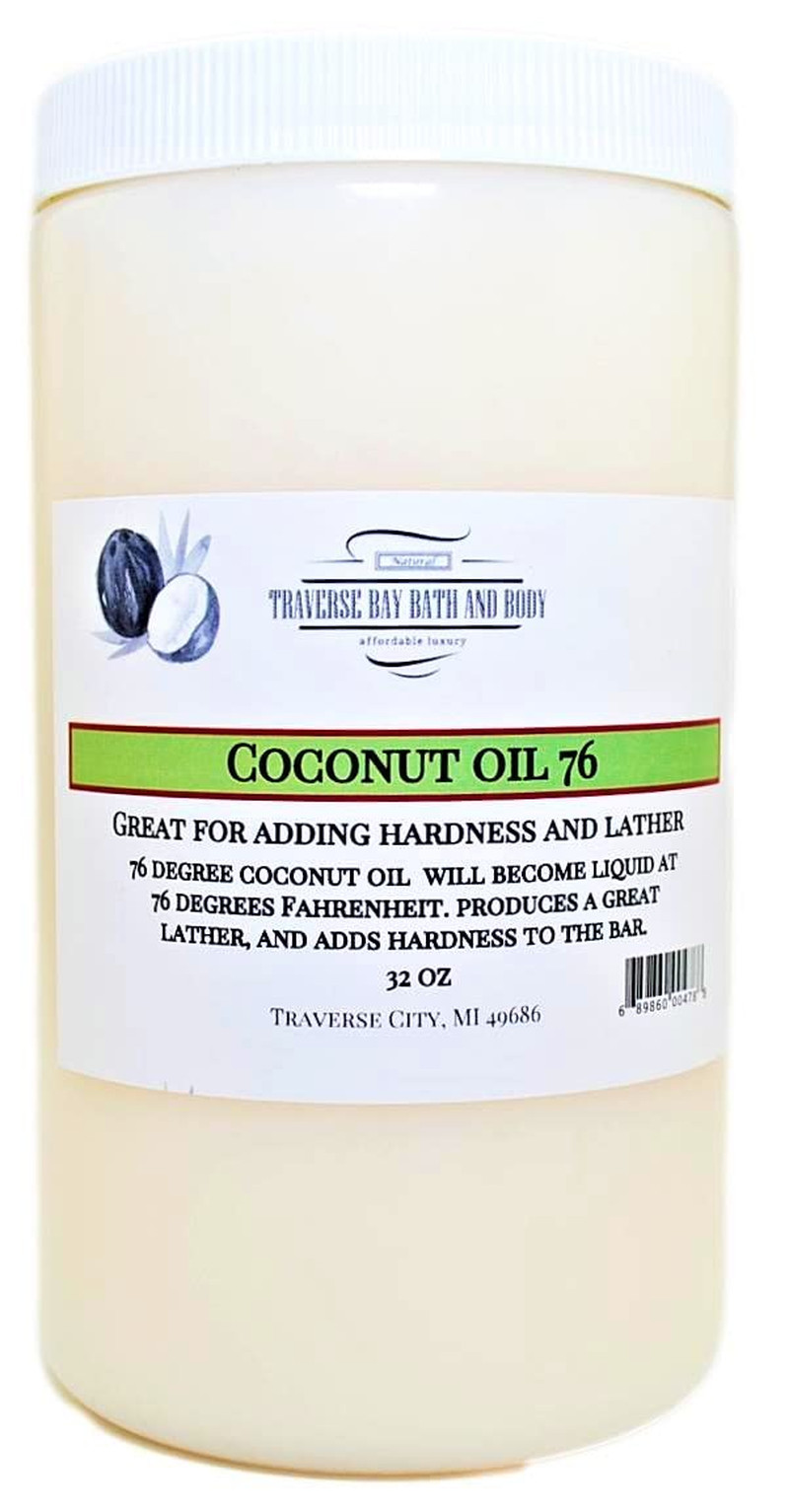 Coconut Oil 76 Soap Making Supplies. 32 FL Oz. DIY Projects Safety Sealed.