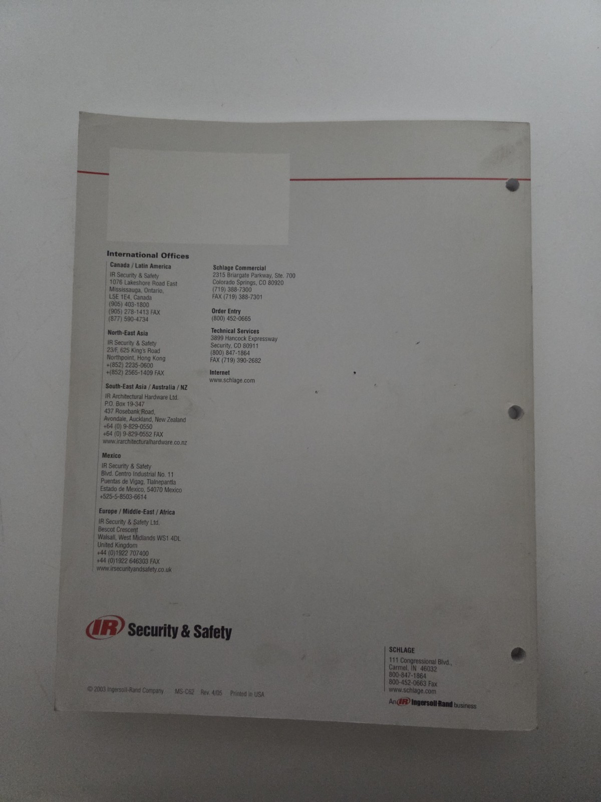 Schlage L-Series Service Manual