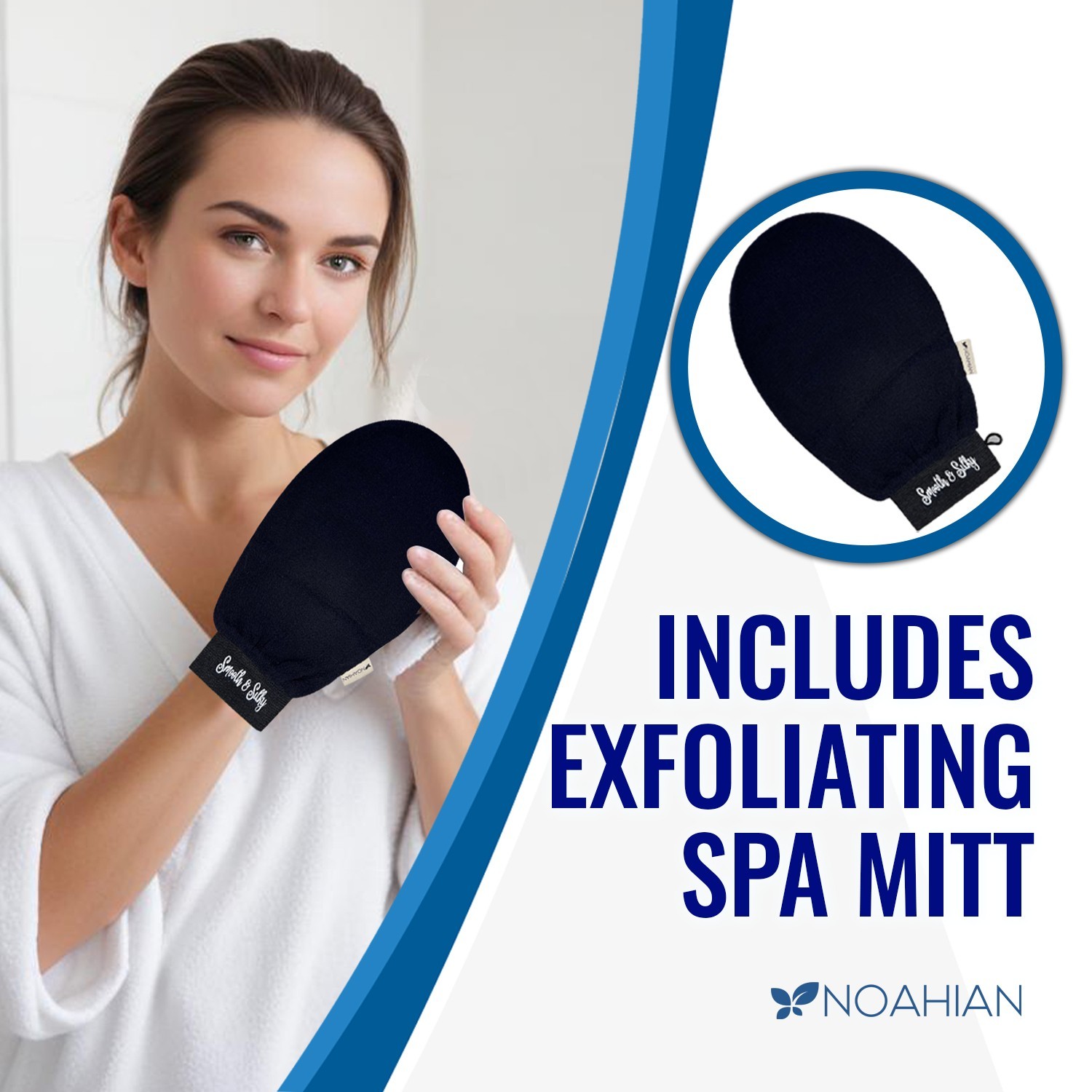 OGX Coconut Coffee Body Scrub/Wash ( 19.5 oz 2 pack) & Exfoliating Spa Mitt