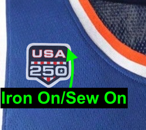READ! USA 250 Patch NBA Finals New York Knicks Jersey Patch Anniversary - LOOK !
