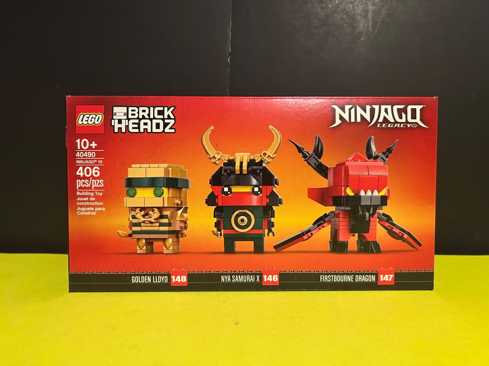 Lego Brickheadz Ninjago 10 Legacy Golden Lloyd Nya Firstbourne Dragon 40490 NEW