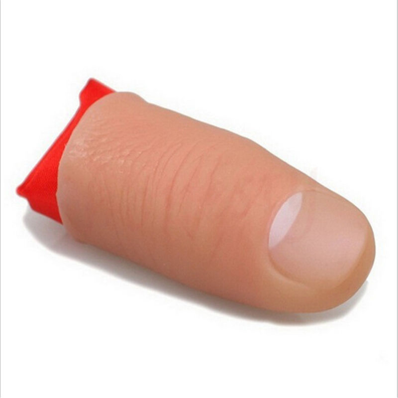 5Pcs Magic Thumb Tip Trick Rubber Close Up Vanish Appearing Finger Props Toys
