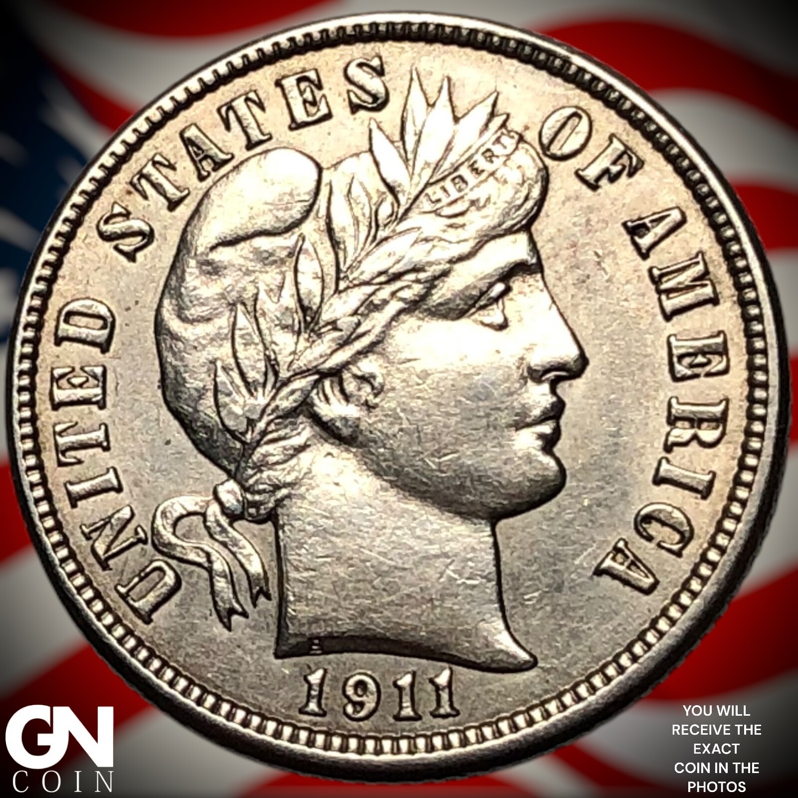 1911 S Barber Dime Y6283