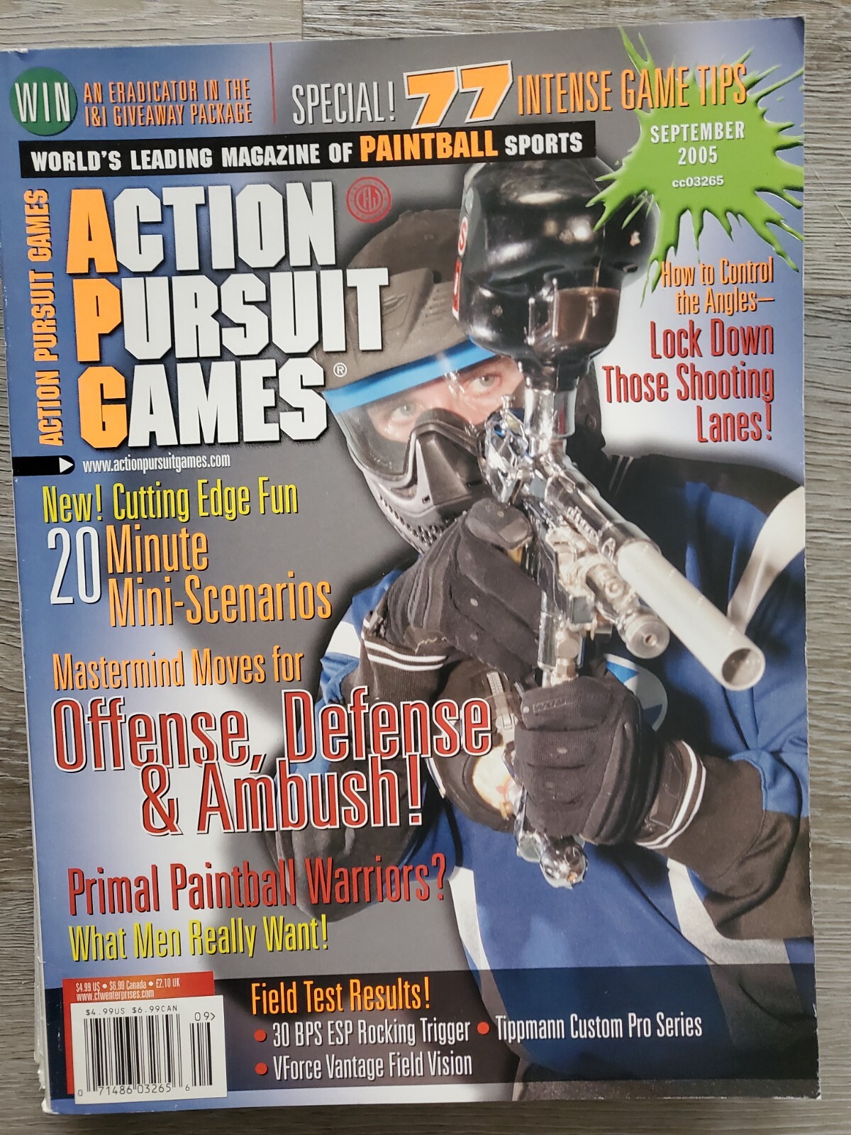 Priced To Sell September 2005 APG Action Pursuit Games Print Paintball Magazine