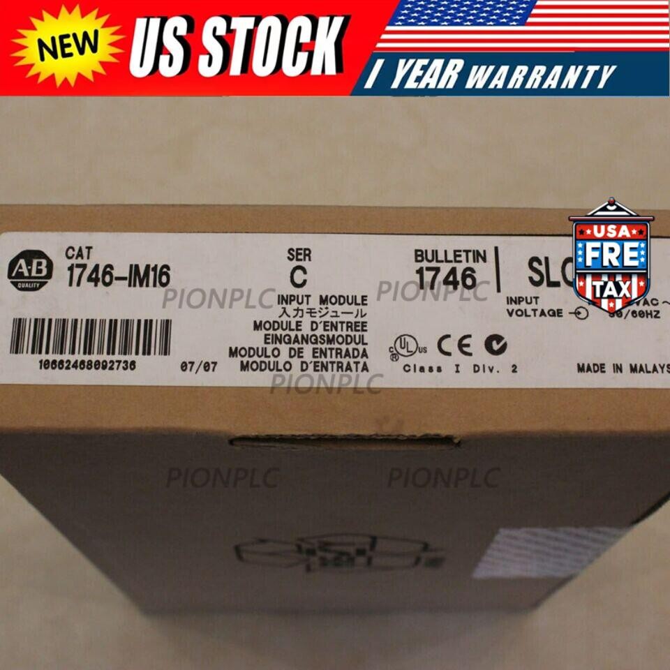 New Factory Sealed AB 1746-IM16 SLC500 PLC INPUT MODULE 1746IM16 US Free Tax