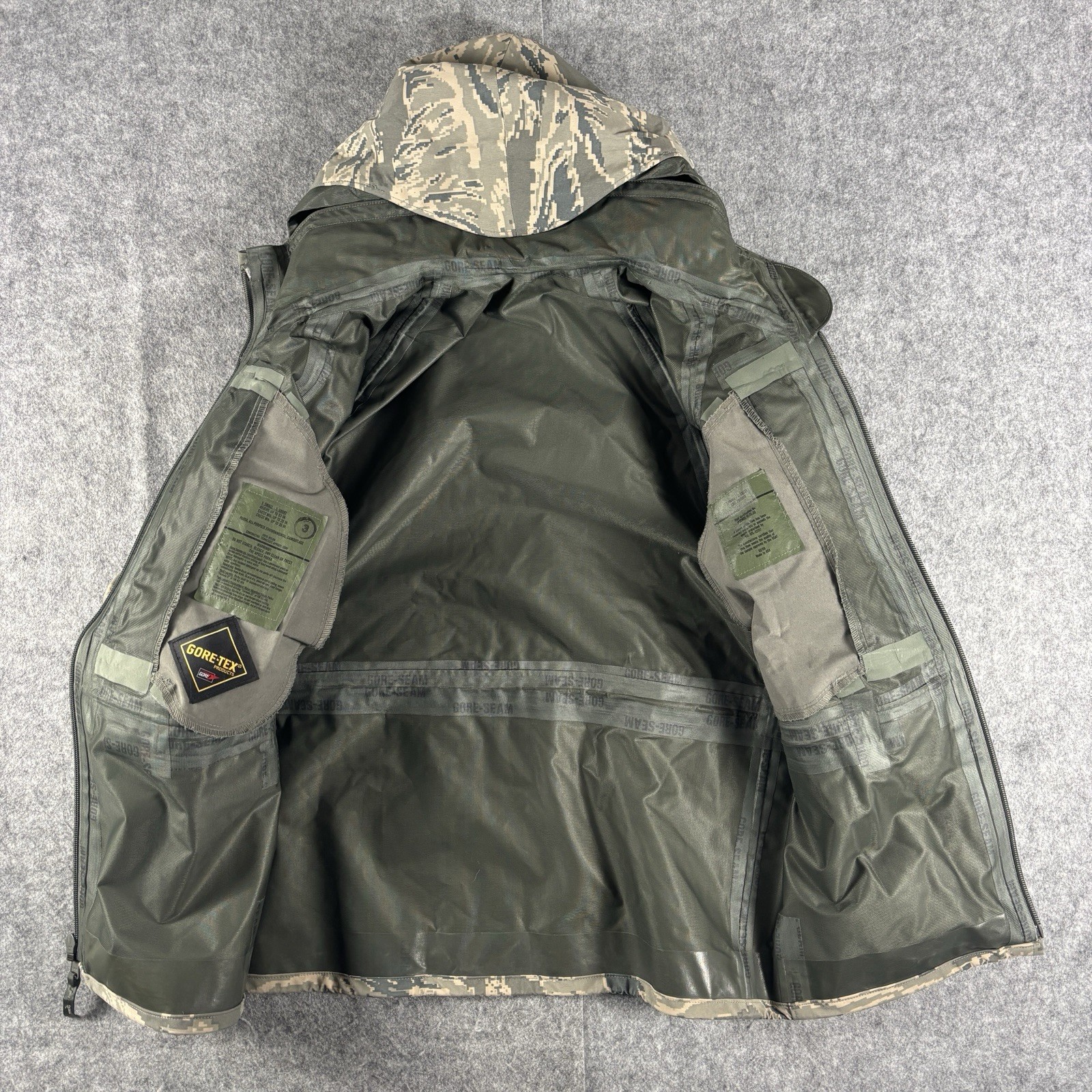 USAF APECS OCP Tiger Camo Gortex Parka ECWCS Jacket Size X Small