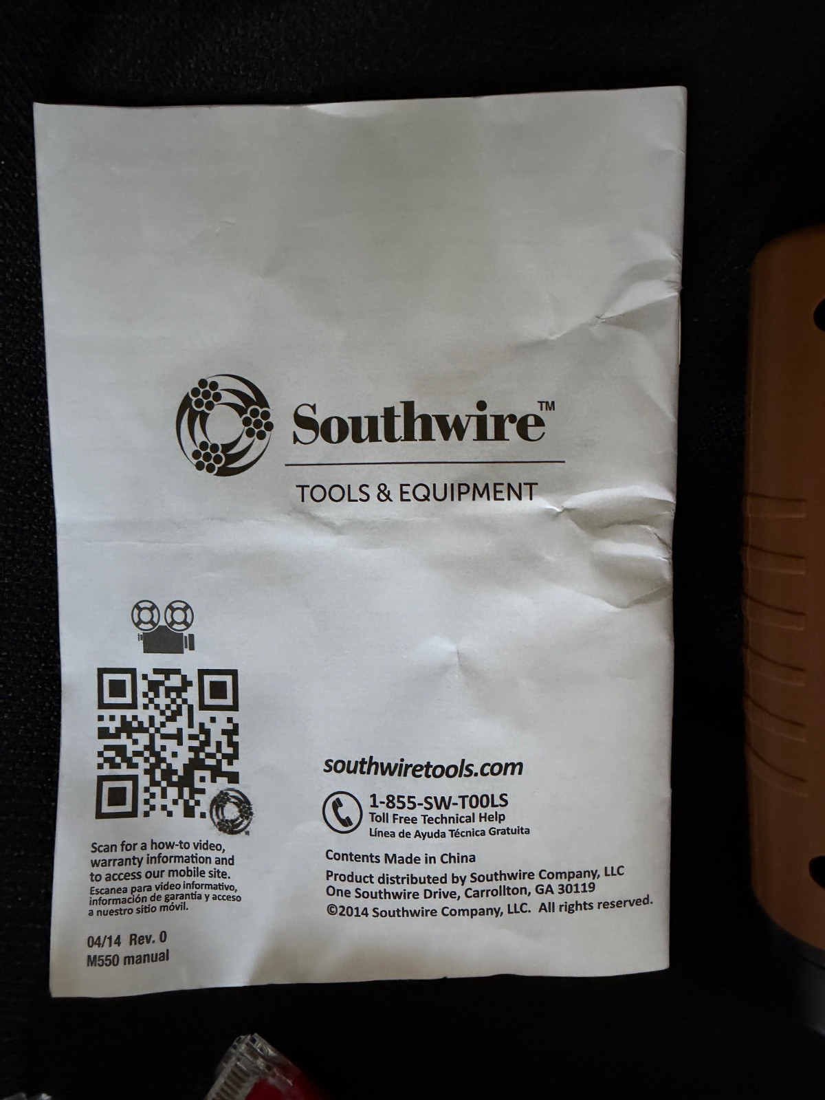 Southwire M550 Data & Video Cable Tester **Please Read**