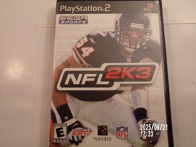 NFL 2K3 (Sony PlayStation 2)  Case ONLY / NO GAME DISC / Authentic USA Version