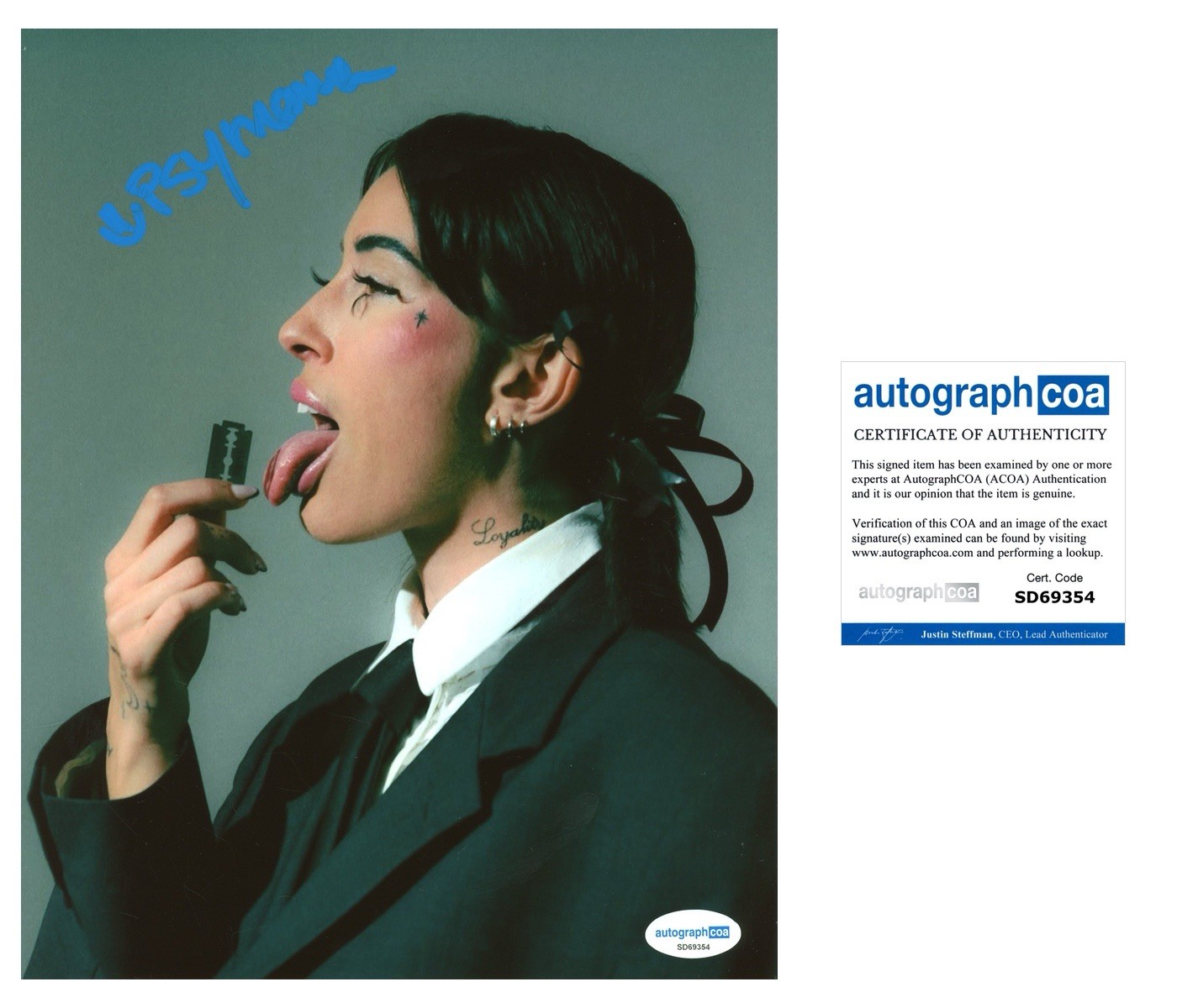 INDIRA PAGANOTTO SPANISH DJ 8x10 SIGNED PHOTO - ACOA COA