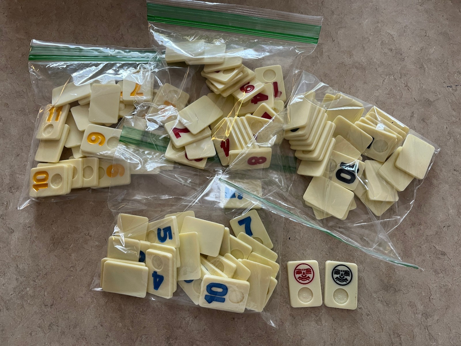SINGLE Rummikub Tiles Individual Replacement Game Pieces 1990 Version Pressman