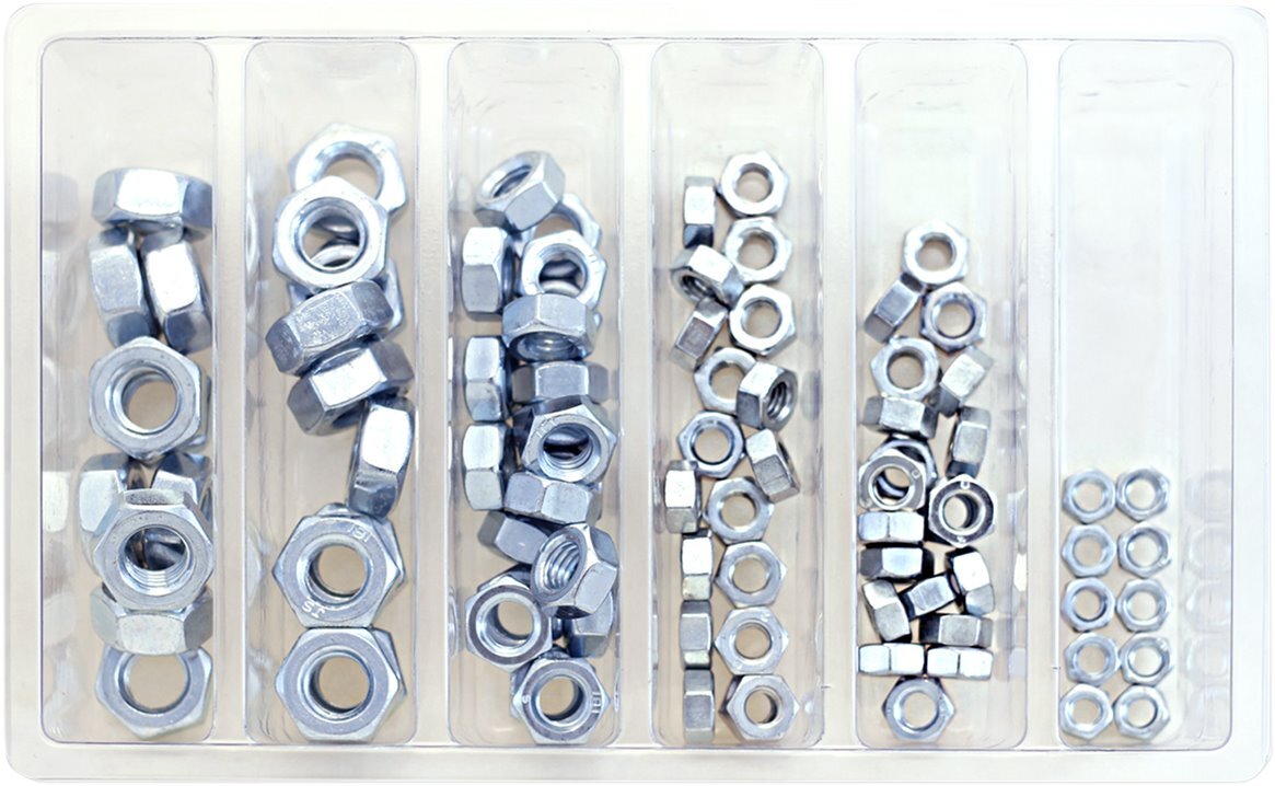 Bolt M5/M6/M8/M10 Hex Nut Small Service Assortment 90 Piece (SV-HEXNUT)