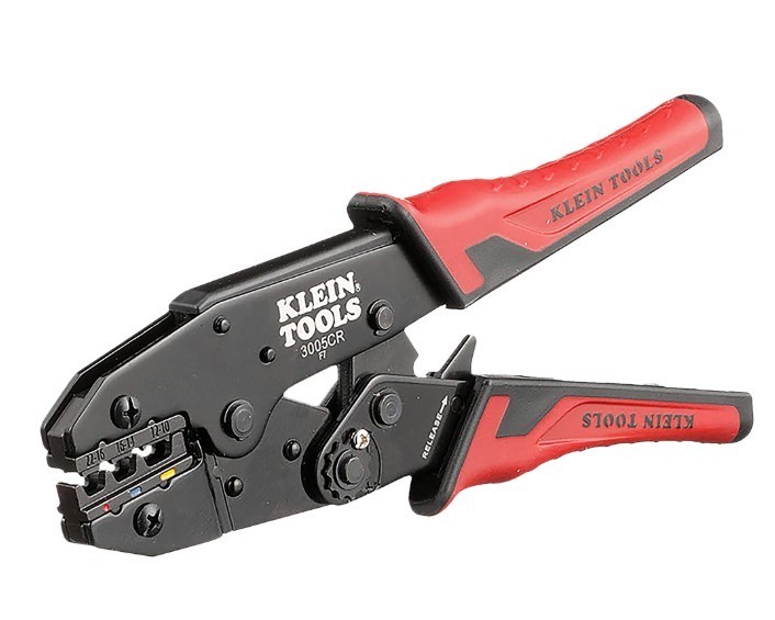 3005CR Ratcheting Crimper Tool 10-22 AWG for Insulated Electrical Wire Terminals