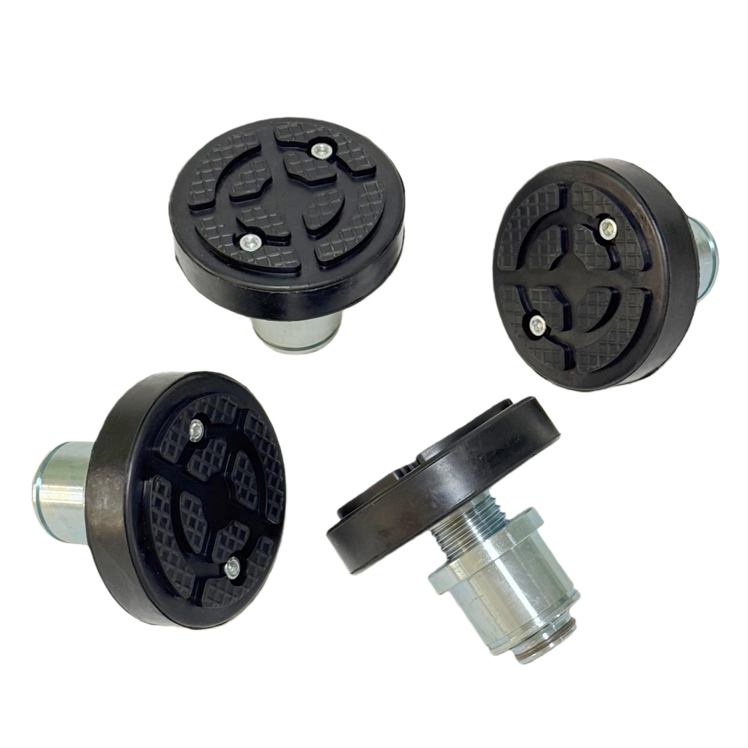 4Pc 50mm Car Lift Rubber Tray Heightening Feet Plus High Leg Pads Shaft Diameter