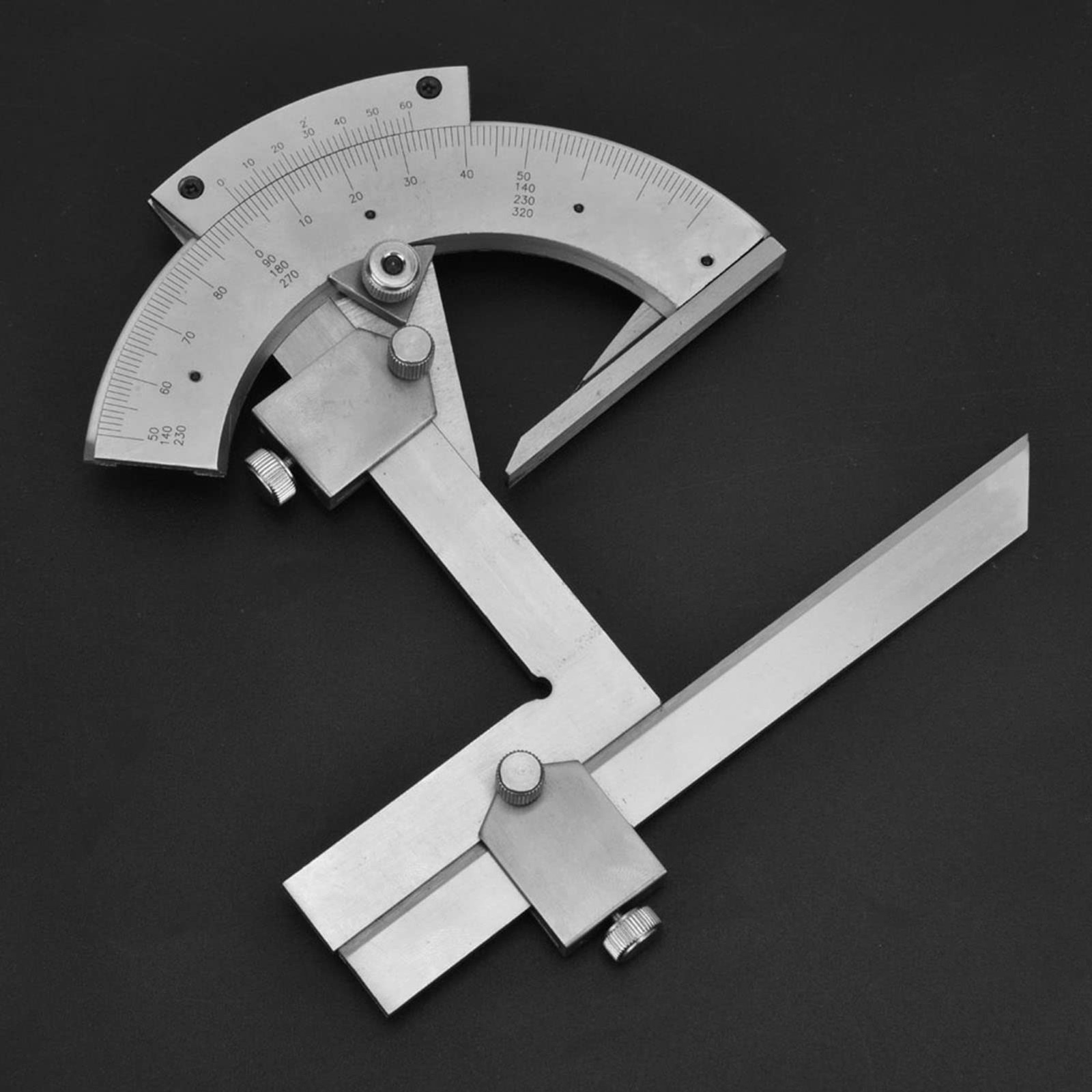 Universal Bevel Protractor, 0-320 Degree Precision Angle Measuring Tool,...