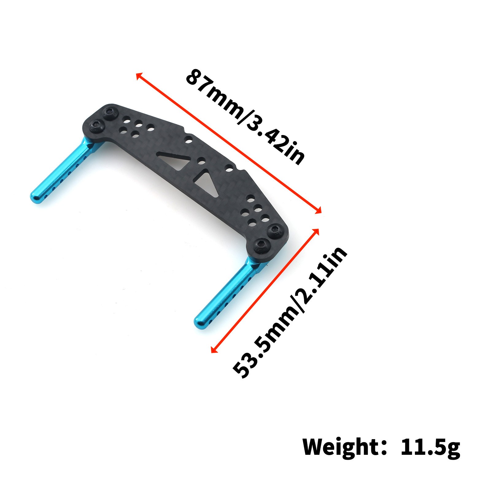1 PC Carbon Front/Rear Shock Tower Damper Stay for Tamiya TT01 Type-E Upgrades