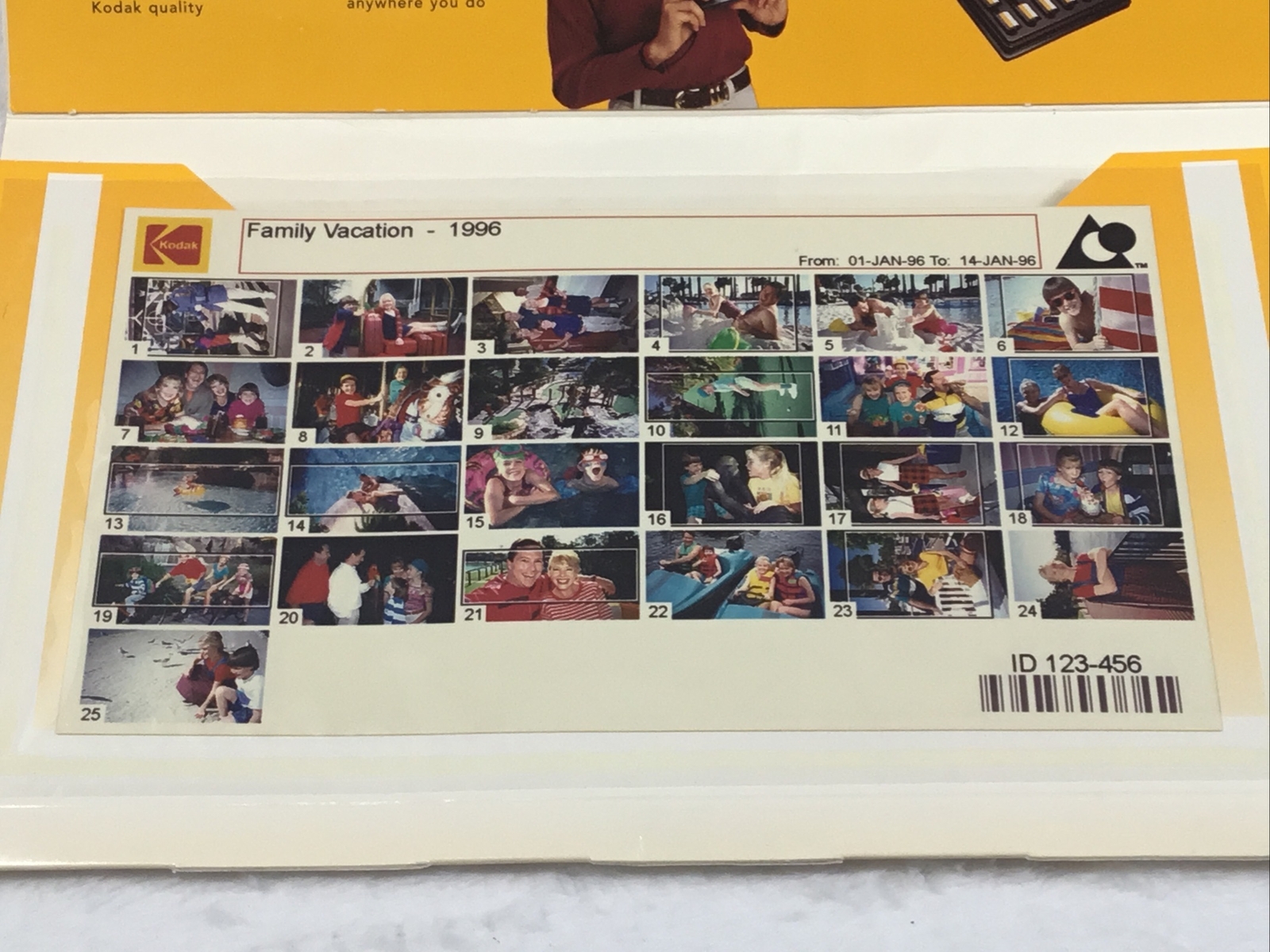 Eastman Kodak Advantix Processing Convention Giveaway Brochure +Sample Cassette