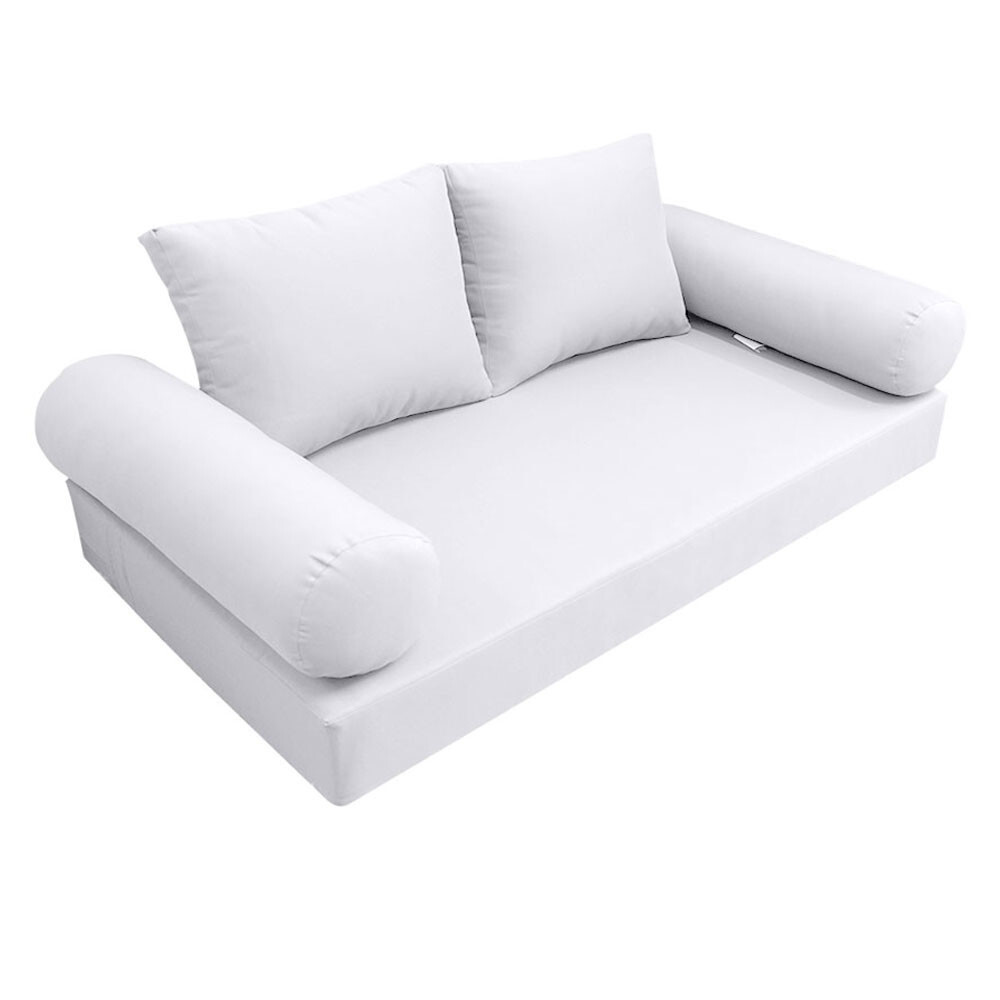 |SLIPCOVER ONLY|S1 Daybed Mattress Bolster Backrest Cover Knife Edge Queen AD105