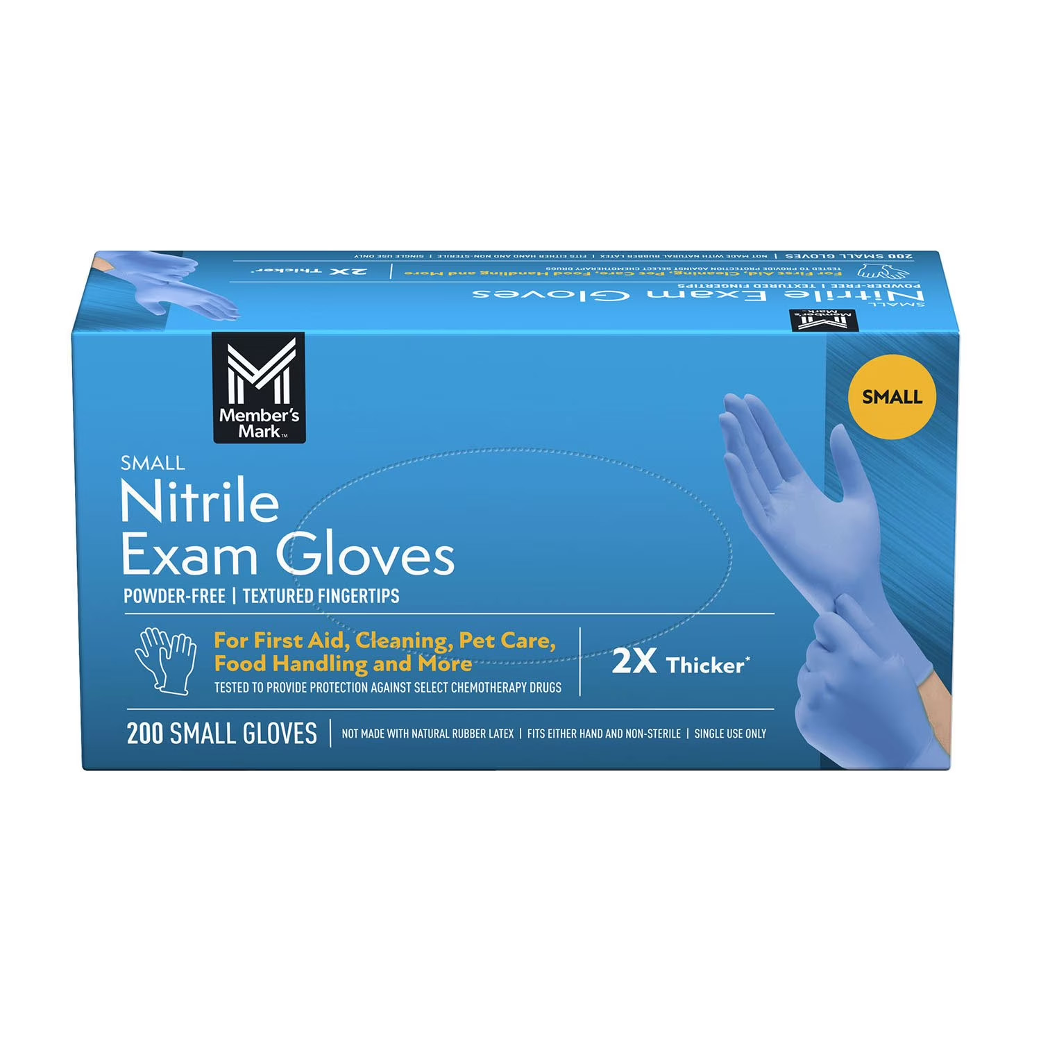 Member's Mark Nitrile Exam Gloves, Small Size, 200 ct.