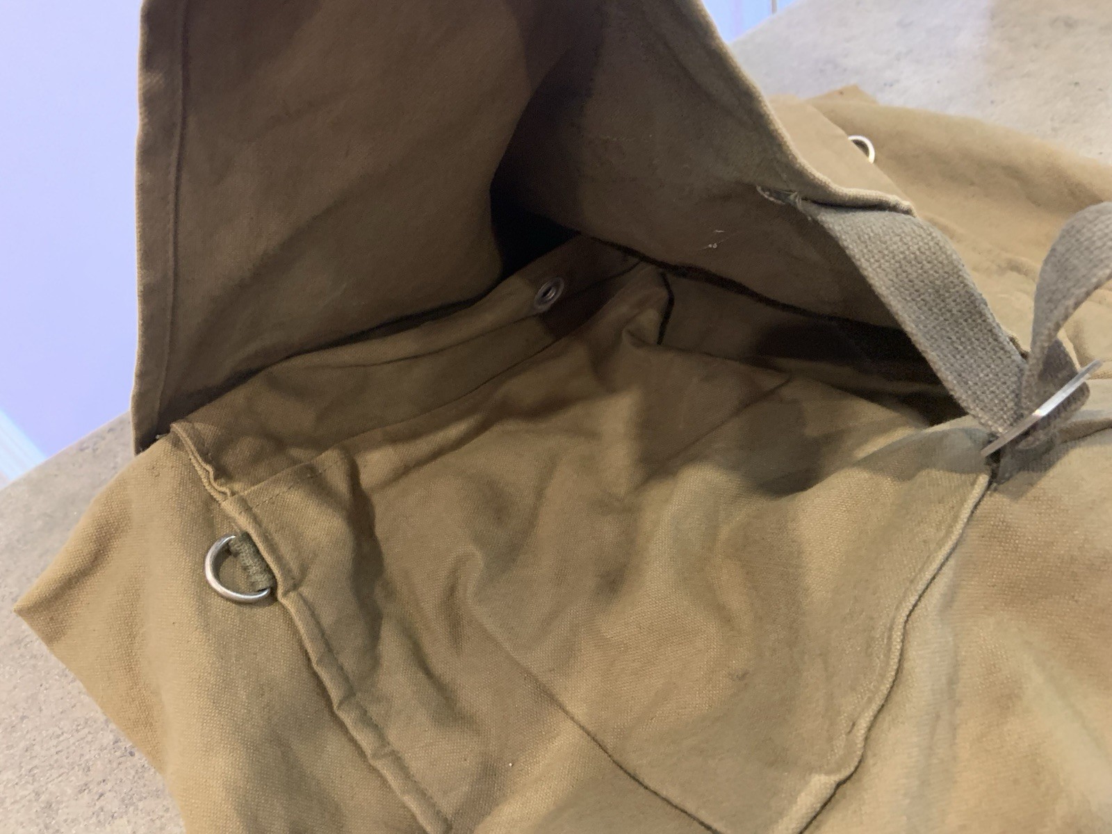 Vintage A Line Military Bag By Academy