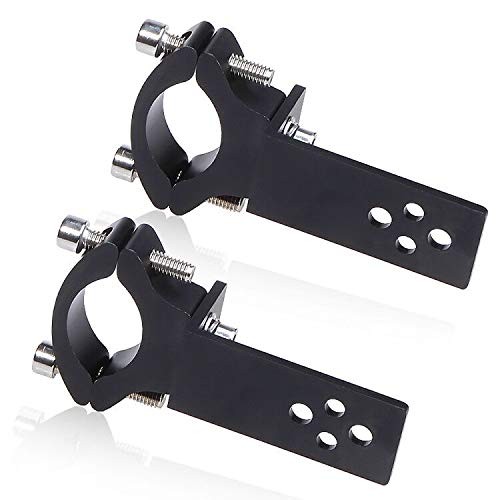Biqing 2PCS Motorcycle Spotlight Mount Bracket Black,Universal Motorcycle Fog