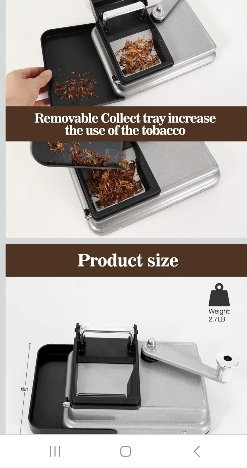 Karony Black Cigarette Rolling Machine