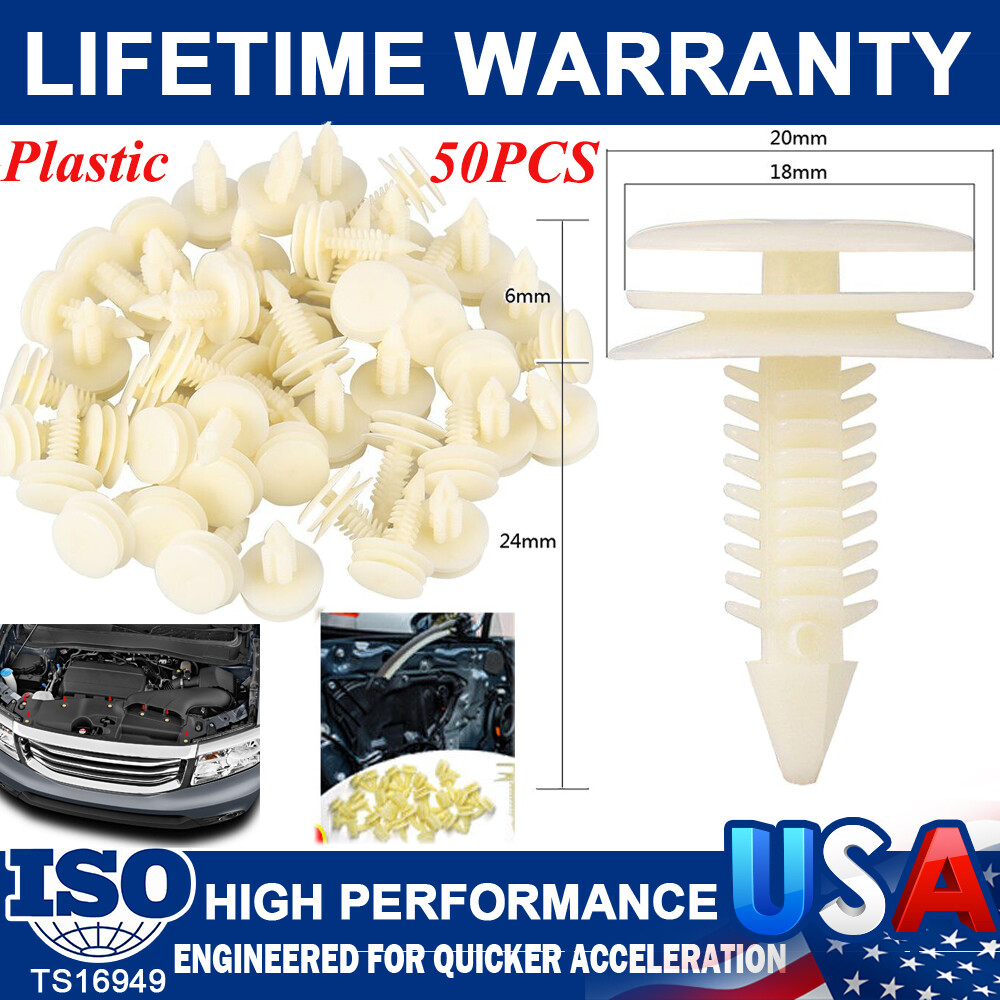 50Pcs New Interior Front Door Trim Plastic Panel Retainers Clips For GM 10153057