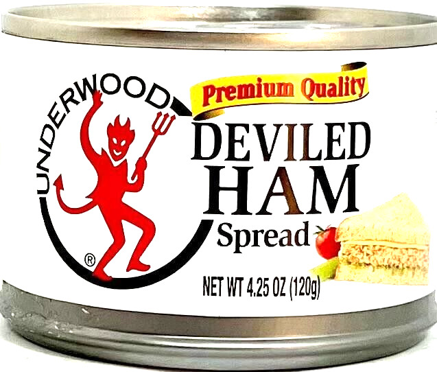 Underwood Premium Quality Deviled Ham Spread 4.25 oz (Pack of 48)~8/27/2028