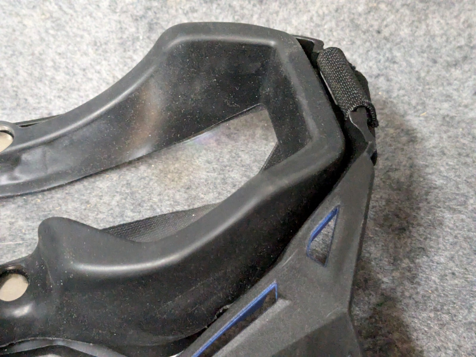 Black/Blue Airsoft tactical face mask