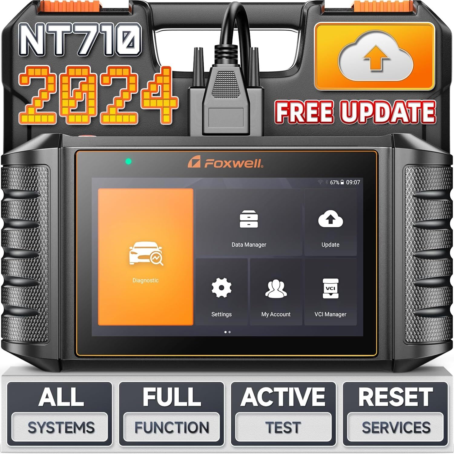 FOXWELL NT710 Bi-directional Car OBD2 Scanner Diagnostic Scan Tool ECU Coding
